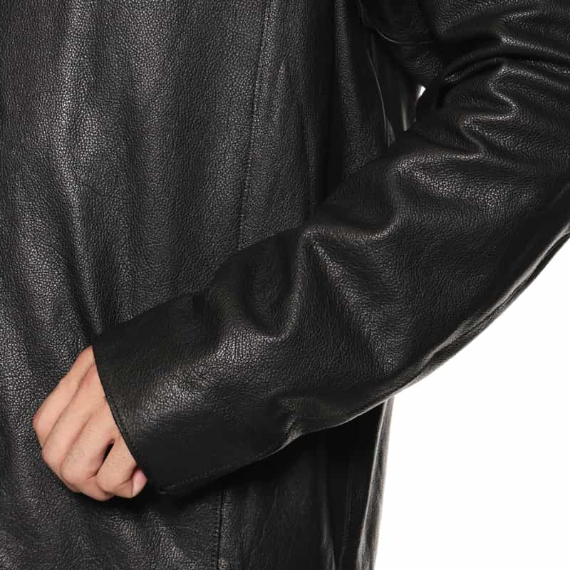 YOKE YOKE＜ヨーク＞ レザーカージャケット BLACK