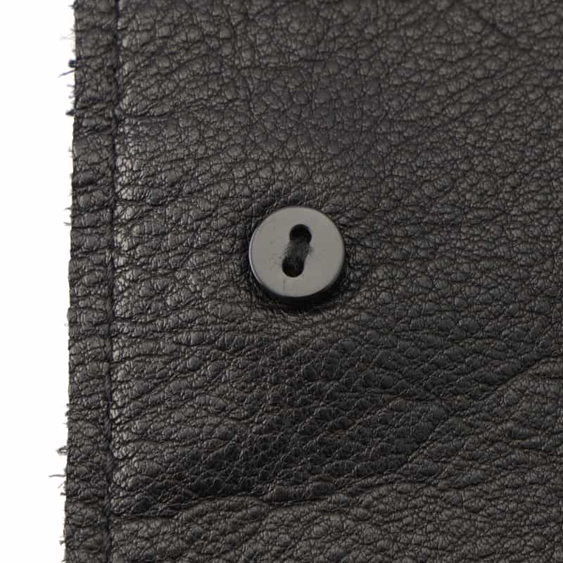 YOKE YOKE＜ヨーク＞ レザーカージャケット BLACK