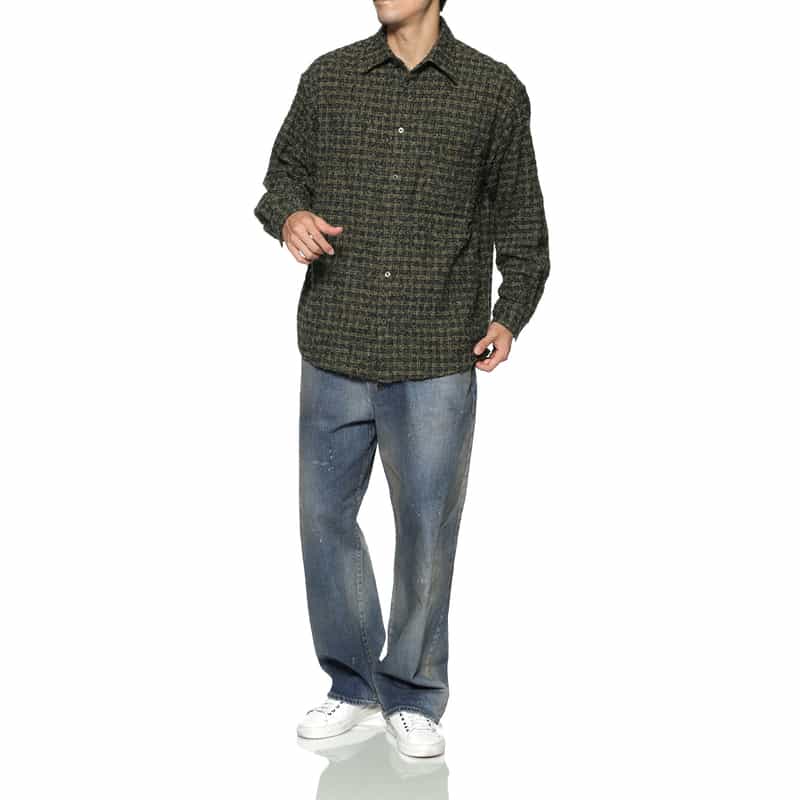 YOKE YOKE＜ヨーク＞ チェック柄カジュアルシャツ GREEN