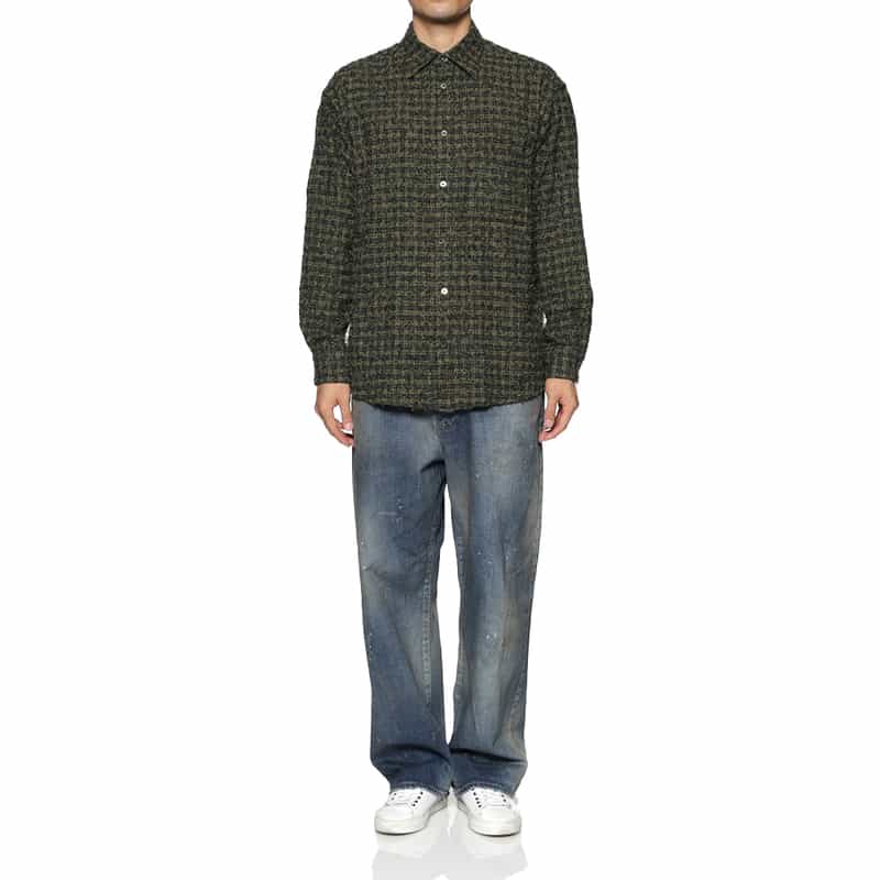 YOKE YOKE＜ヨーク＞ チェック柄カジュアルシャツ GREEN