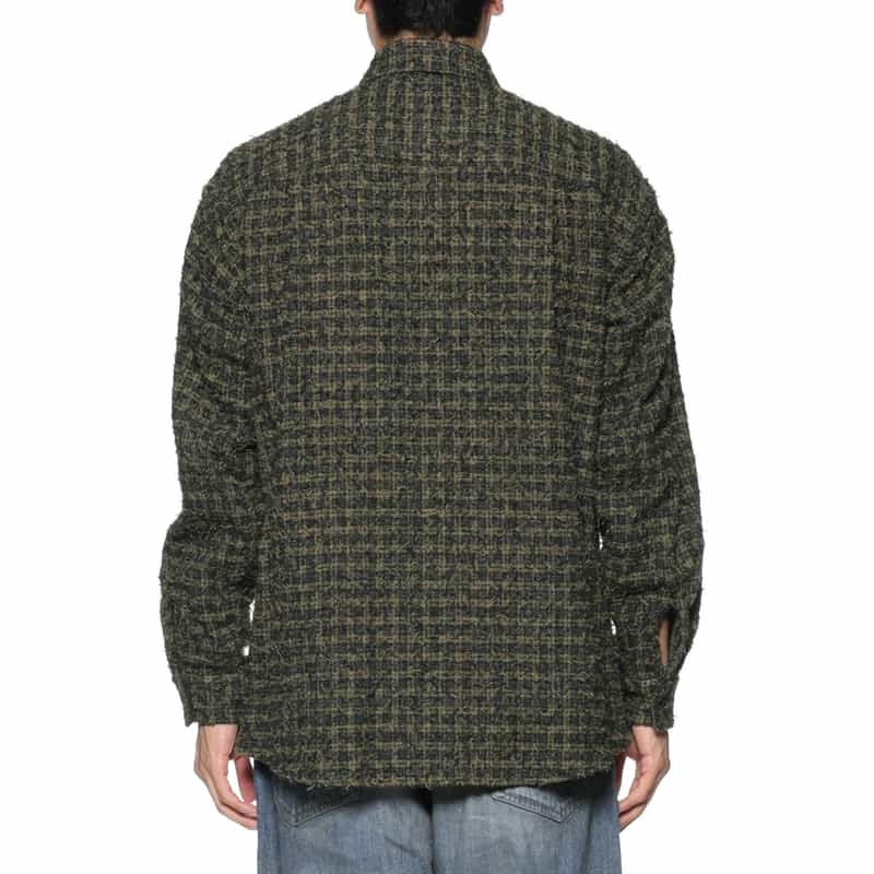 YOKE YOKE＜ヨーク＞ チェック柄カジュアルシャツ GREEN