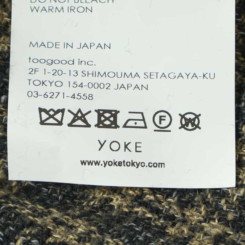 YOKE YOKE＜ヨーク＞ チェック柄カジュアルシャツ GREEN