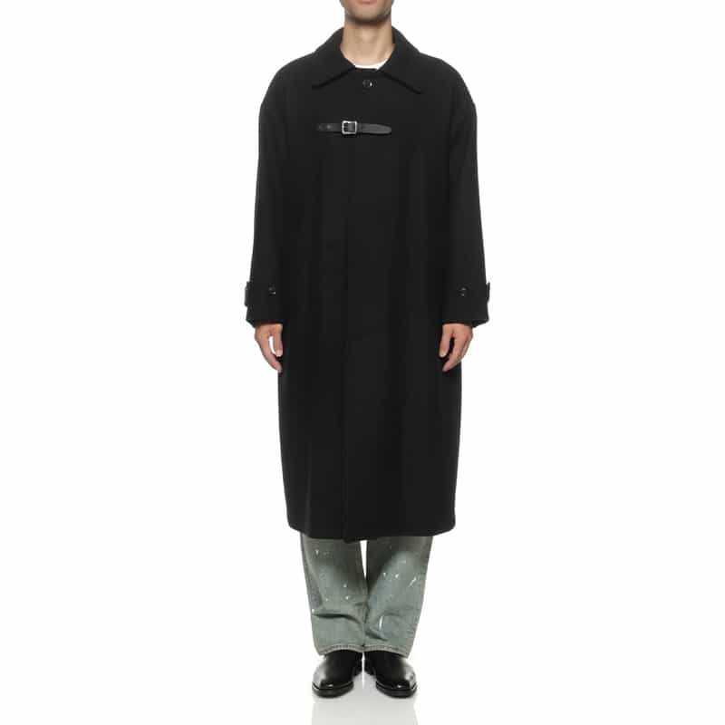 YOKE YOKE<ヨーク> バルカラーコート BLACK