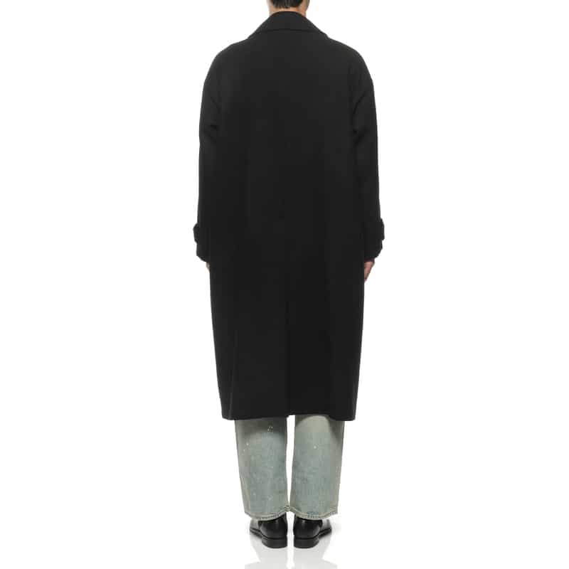 YOKE YOKE<ヨーク> バルカラーコート BLACK