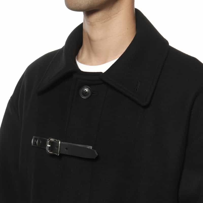 YOKE YOKE<ヨーク> バルカラーコート BLACK