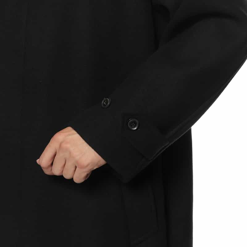 YOKE YOKE<ヨーク> バルカラーコート BLACK