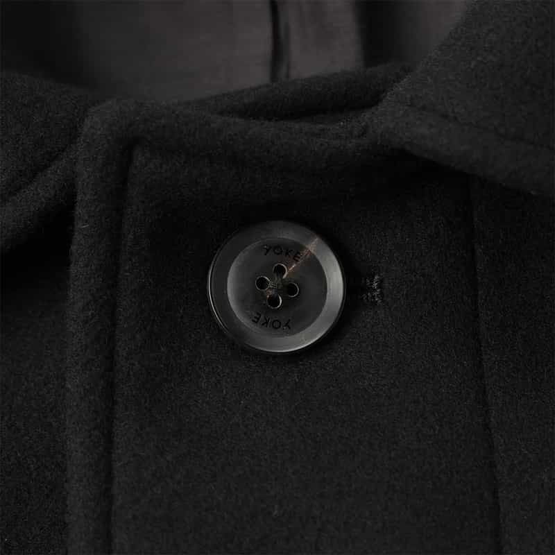 YOKE YOKE<ヨーク> バルカラーコート BLACK
