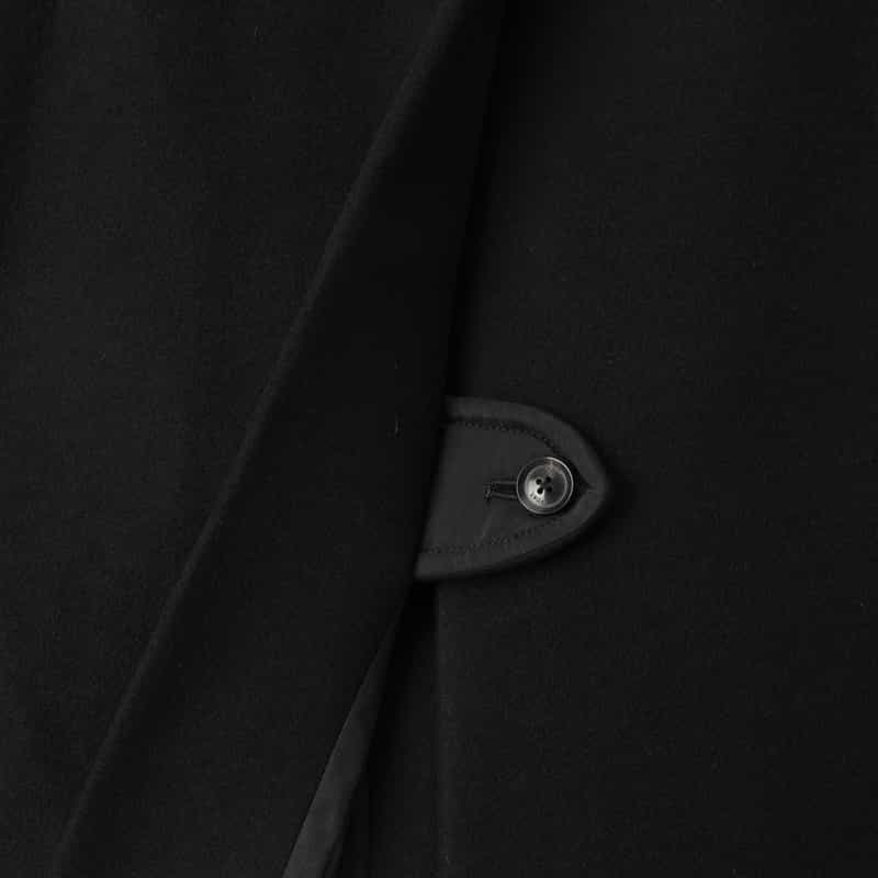 YOKE YOKE<ヨーク> バルカラーコート BLACK