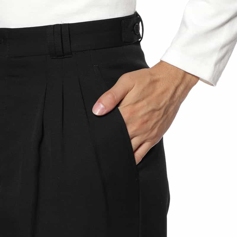 YOKE YOKE＜ヨーク＞ ワイドパンツ BLACK