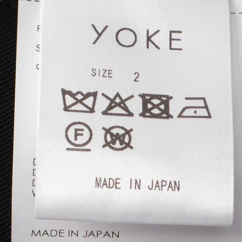 YOKE YOKE＜ヨーク＞ ワイドパンツ BLACK