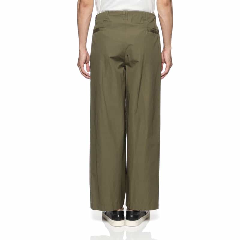 YOKE YOKE＜ヨーク＞ コットンワイドパンツ KHAKI