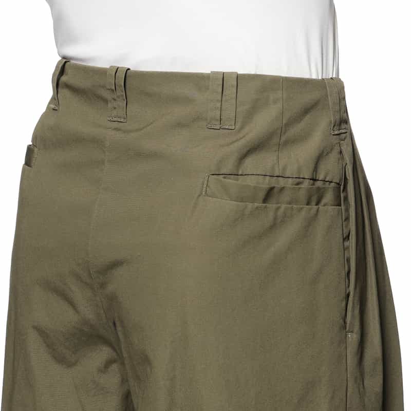 YOKE YOKE＜ヨーク＞ コットンワイドパンツ KHAKI