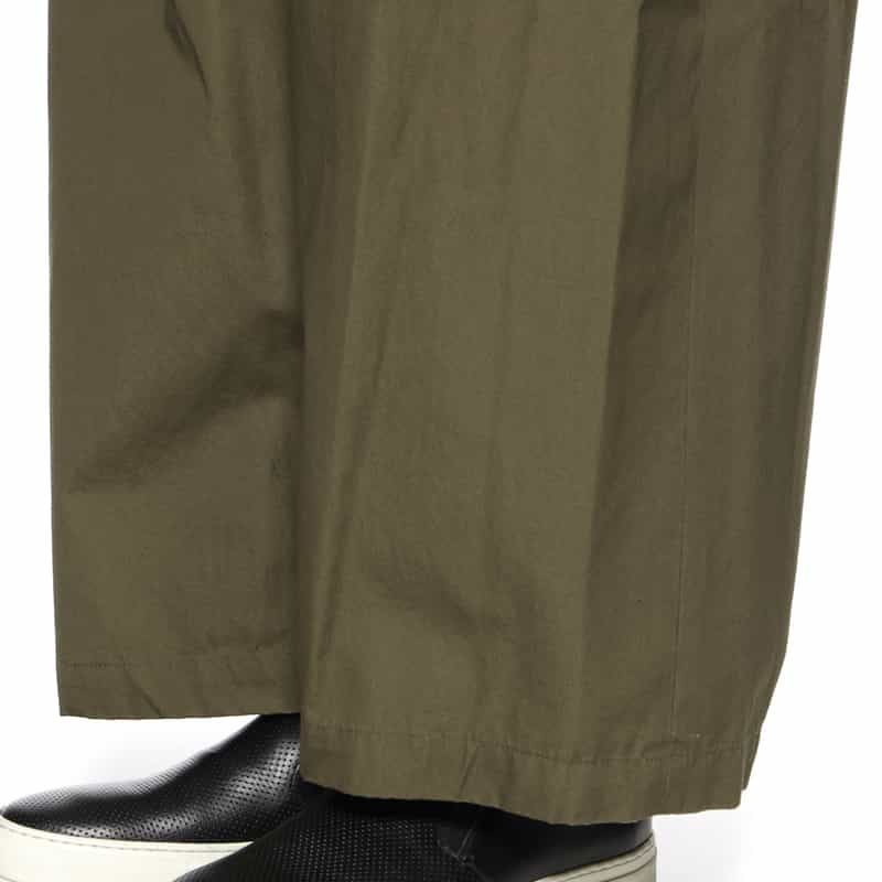 YOKE YOKE＜ヨーク＞ コットンワイドパンツ KHAKI