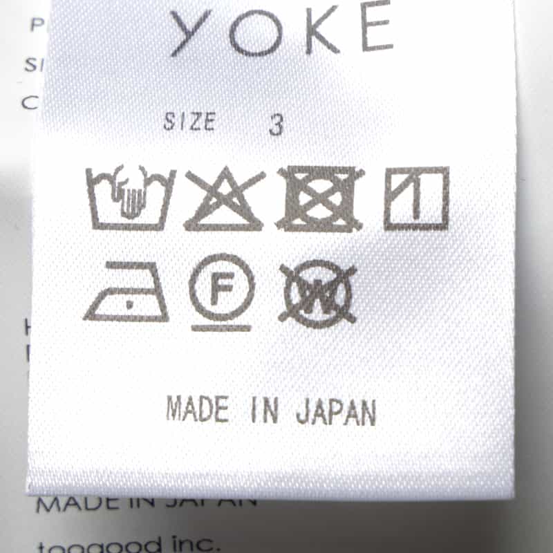 YOKE YOKE＜ヨーク＞ コットンワイドパンツ KHAKI