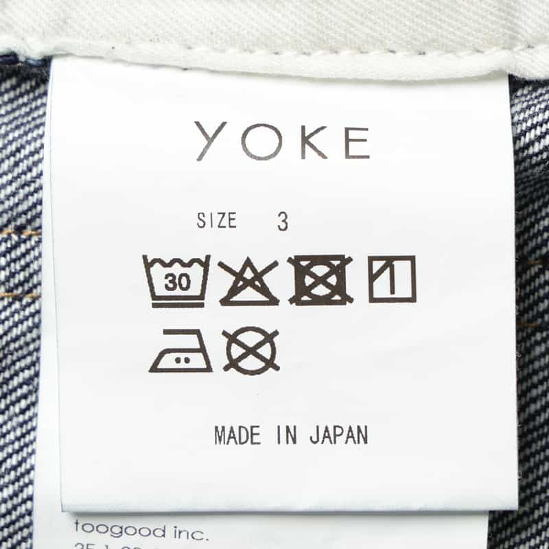 YOKE YOKE＜ヨーク＞ デニムパンツ INDIGO
