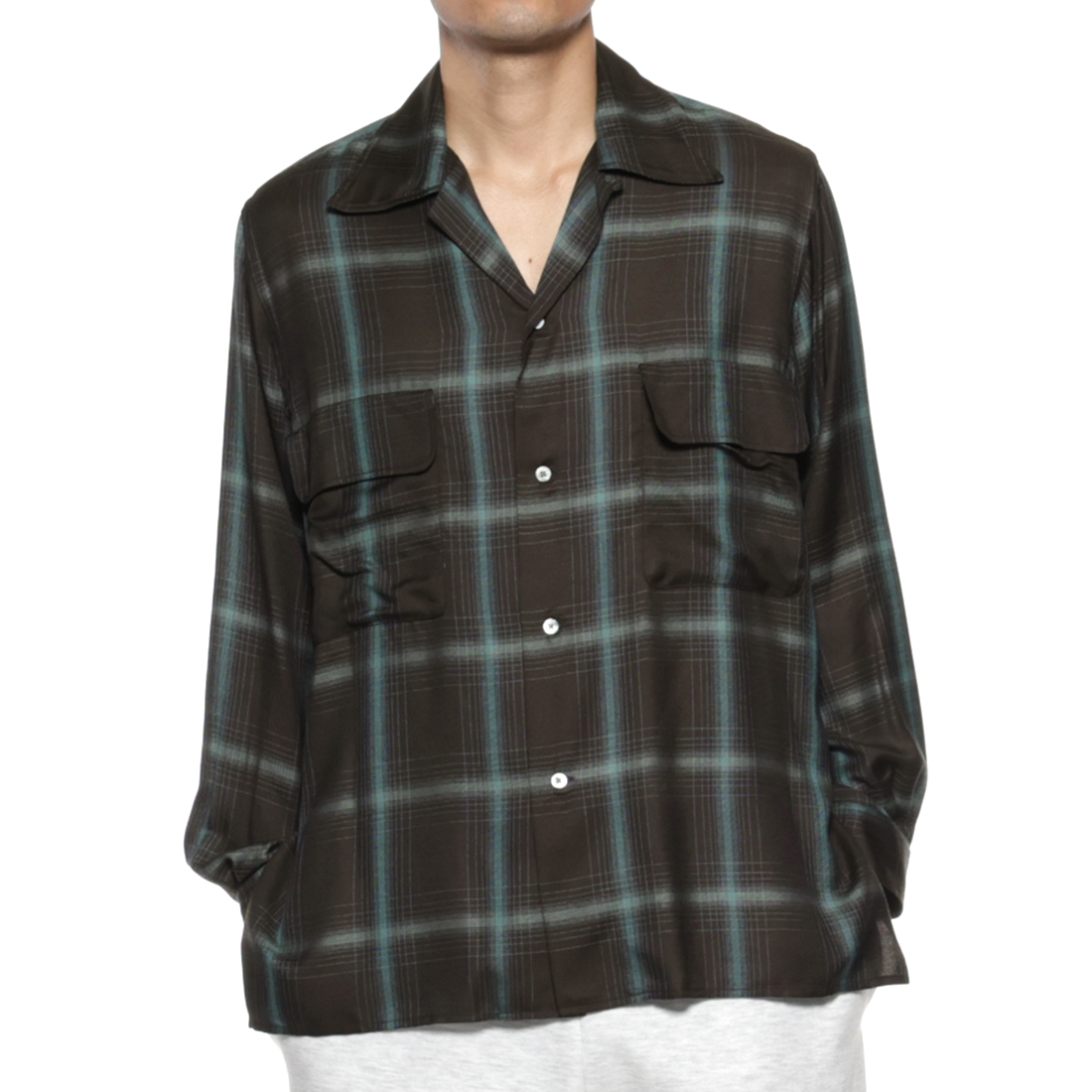 YOKE＜ヨーク＞ チェック柄オープンシャツ