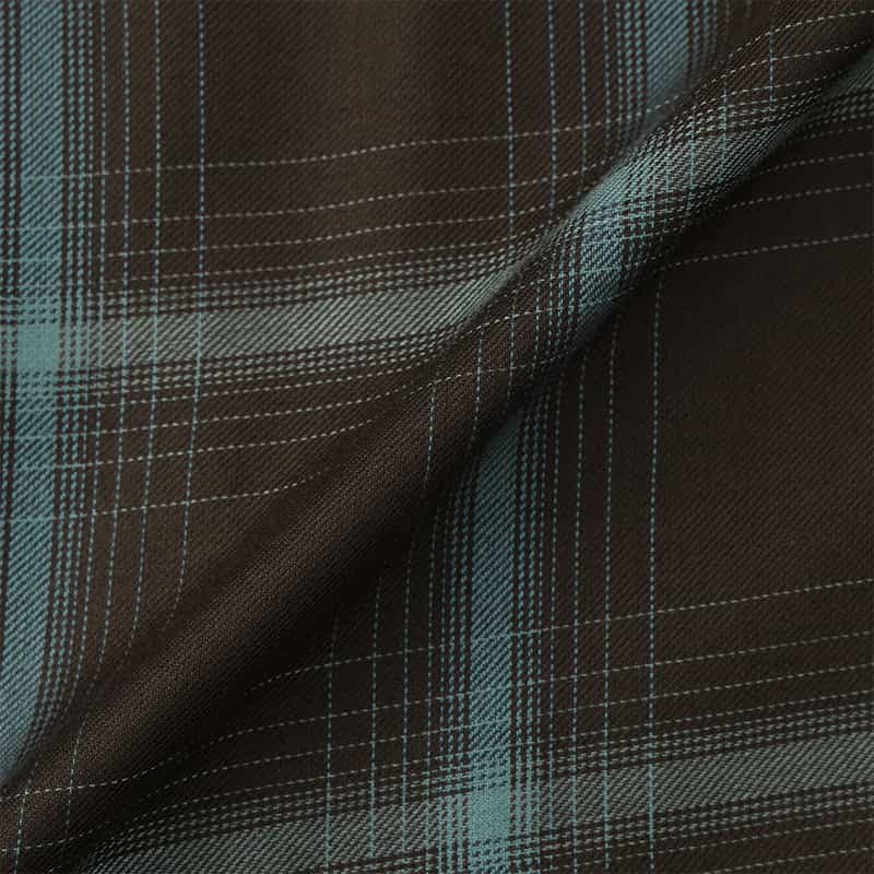 YOKE YOKE＜ヨーク＞ チェック柄オープンシャツ BROWN