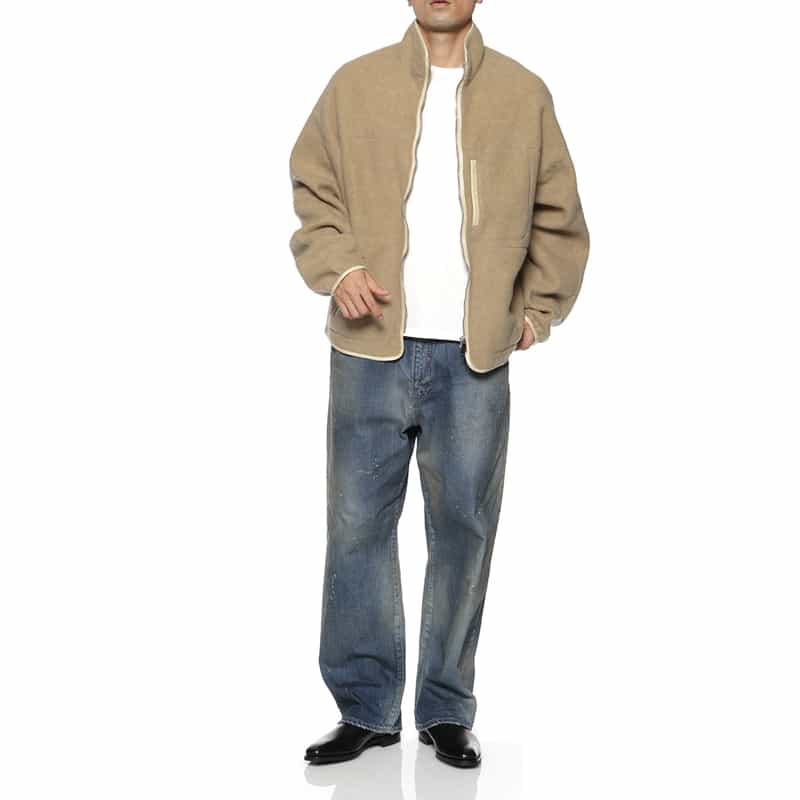 YOKE YOKE＜ヨーク＞ ジップアップフリースジャケット BEIGE