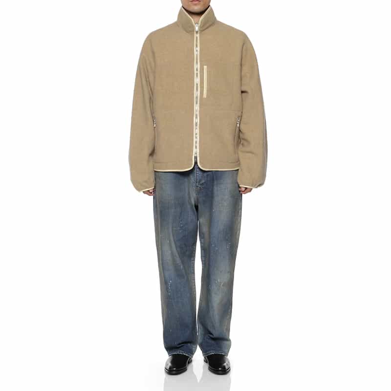 YOKE YOKE＜ヨーク＞ ジップアップフリースジャケット BEIGE
