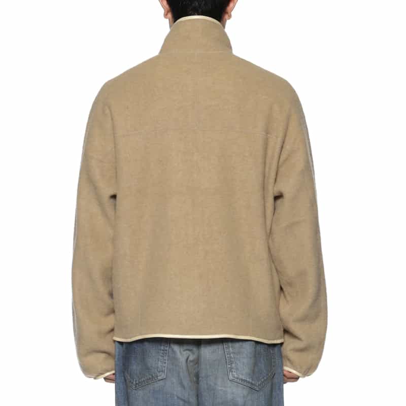 YOKE YOKE＜ヨーク＞ ジップアップフリースジャケット BEIGE