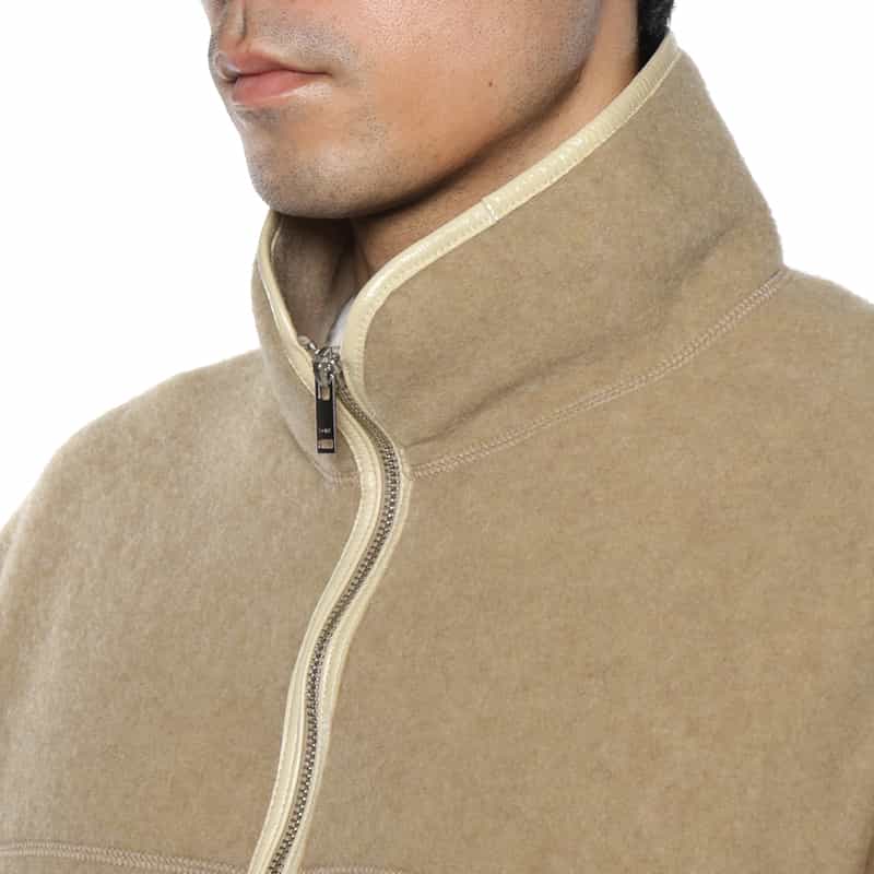 YOKE YOKE＜ヨーク＞ ジップアップフリースジャケット BEIGE