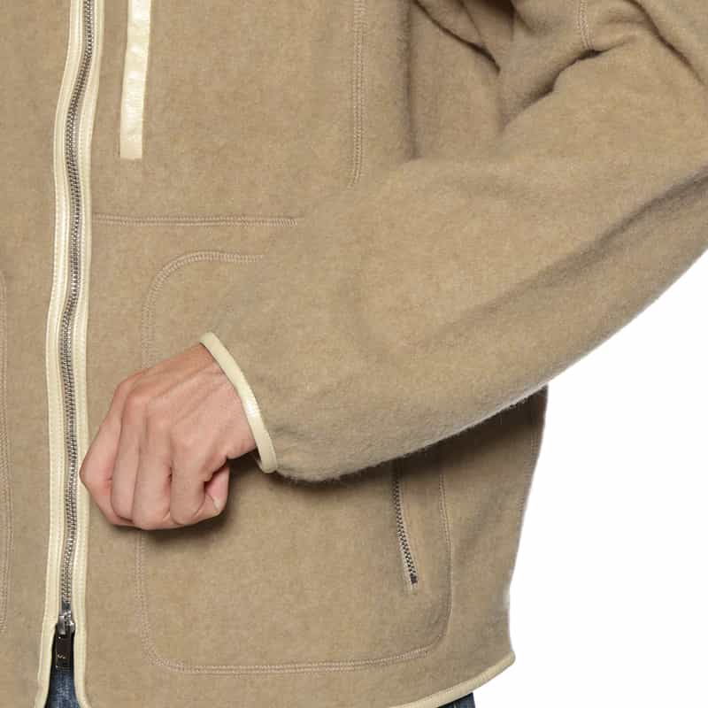 YOKE YOKE＜ヨーク＞ ジップアップフリースジャケット BEIGE