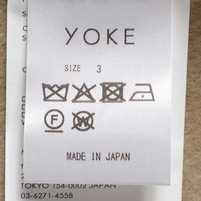 YOKE YOKE＜ヨーク＞ ジップアップフリースジャケット BEIGE