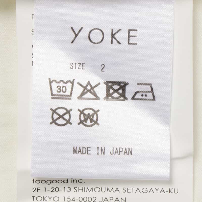YOKE YOKE＜ヨーク＞ プリントTシャツ WHITE