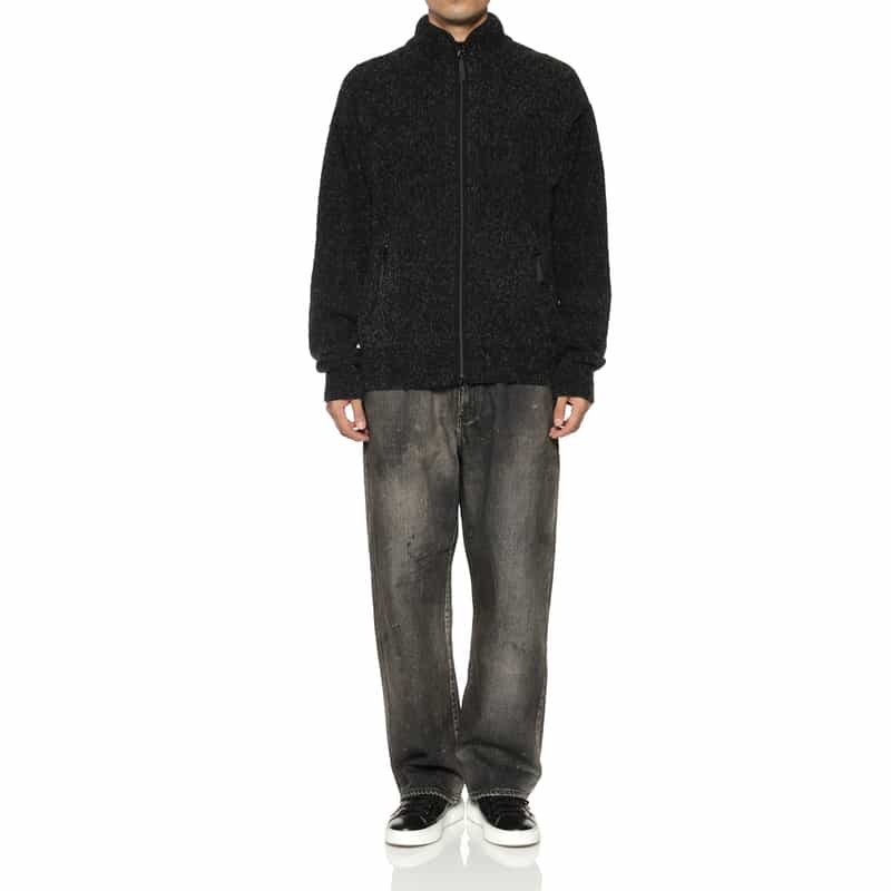 YOKE YOKE＜ヨーク＞ ジップアップニットジャケット DARK GRAY