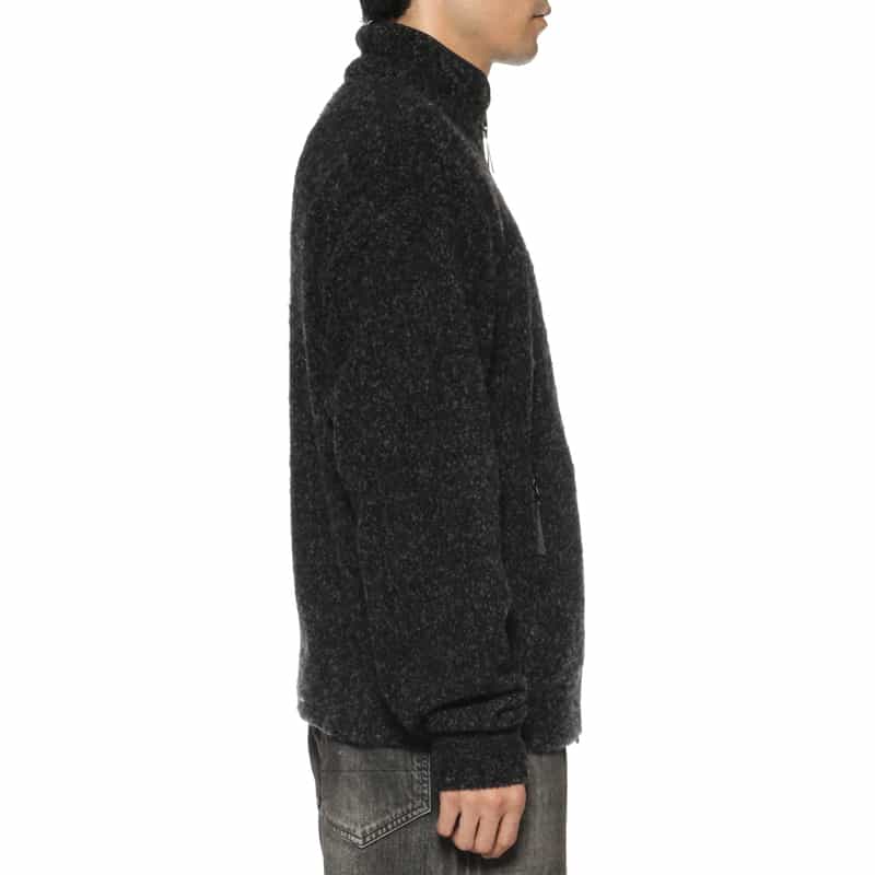 YOKE YOKE＜ヨーク＞ ジップアップニットジャケット DARK GRAY