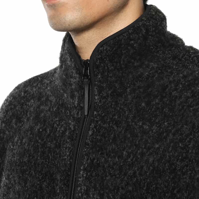 YOKE YOKE＜ヨーク＞ ジップアップニットジャケット DARK GRAY