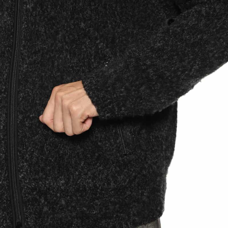 YOKE YOKE＜ヨーク＞ ジップアップニットジャケット DARK GRAY