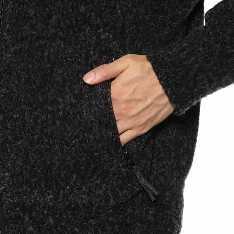 YOKE YOKE＜ヨーク＞ ジップアップニットジャケット DARK GRAY