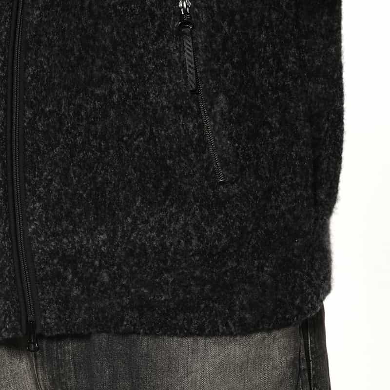 YOKE YOKE＜ヨーク＞ ジップアップニットジャケット DARK GRAY