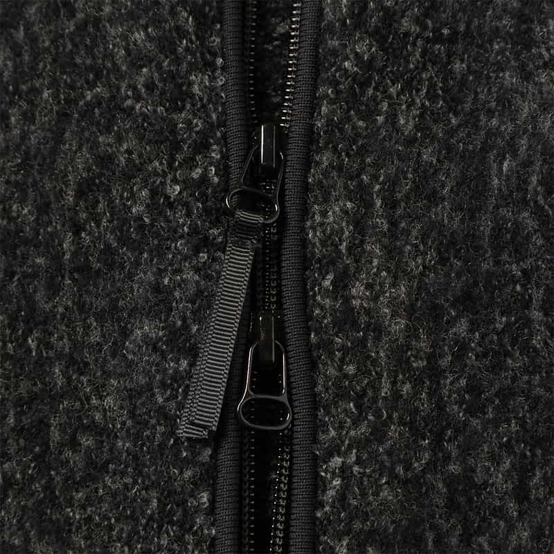 YOKE YOKE＜ヨーク＞ ジップアップニットジャケット DARK GRAY