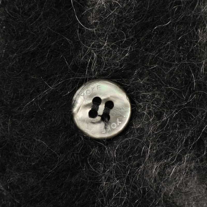 YOKE YOKE＜ヨーク＞ モヘアカーディガン BLACK