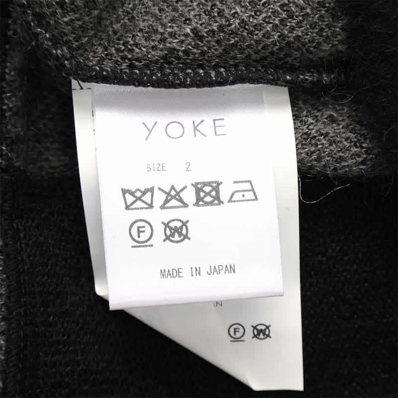 YOKE YOKE＜ヨーク＞ モヘアカーディガン BLACK
