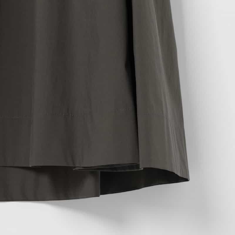 BARNEYS NEW YORK ウォッシャブル Aラインドレス DARK GRAY