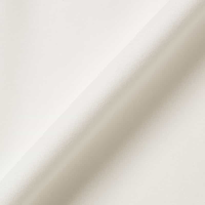 BARNEYS NEW YORK ウォッシャブル ポンチ素材切替ギャザードレス WHITE