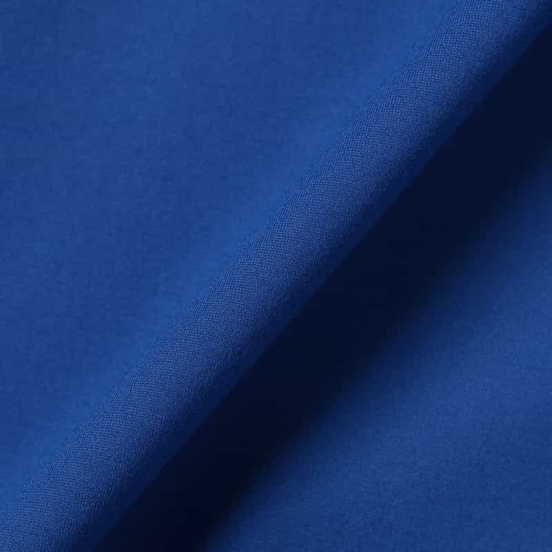 BARNEYS NEW YORK ウォッシャブル ポンチ素材切替ギャザードレス BLUE