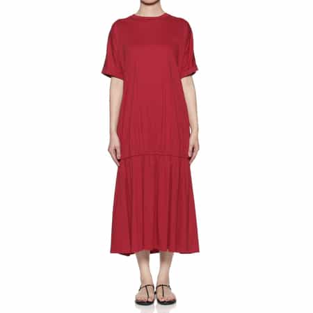 ☆ドイツ発*ZARA*新作*スクエアネックベルテッドドレス/BR☆ ne Quittez pas｜コットン ルレックス ストライプ ボリューム
