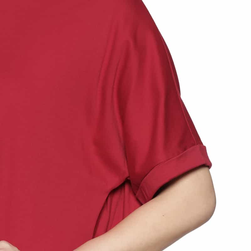 BARNEYS NEW YORK ウォッシャブル ギャザーカットソードレス RED