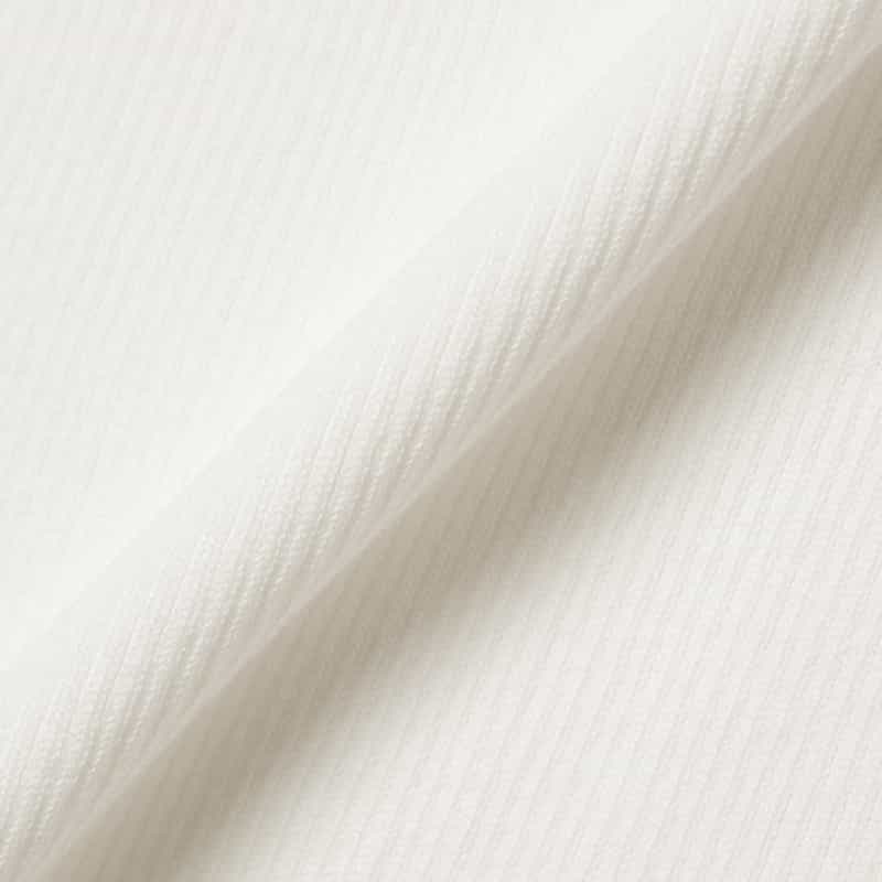 BARNEYS NEW YORK ウォッシャブル ノースリーブリブニットプルオーバー OFF WHITE