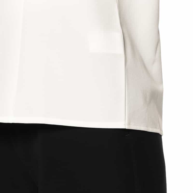 BARNEYS NEW YORK ラッフルカラーブラウス OFF WHITE