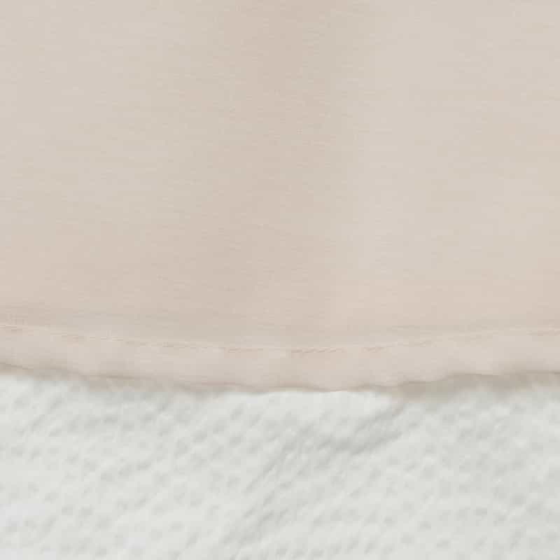 BARNEYS NEW YORK ウォッシャブル クールマックスサッカー素材Aラインドレス WHITE