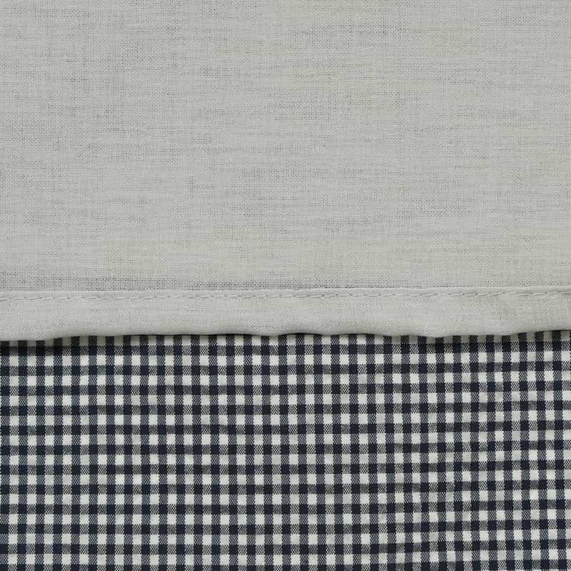 BARNEYS NEW YORK ウォッシャブル クールマックスサッカー素材Aラインドレス NAVY