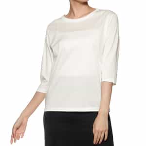 ウォッシャブル ジャージー素材クルーネックTシャツ