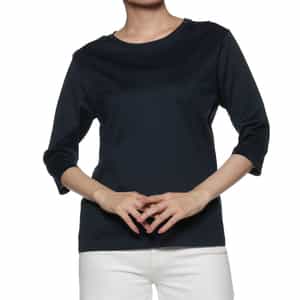 ウォッシャブル ジャージー素材クルーネックTシャツ