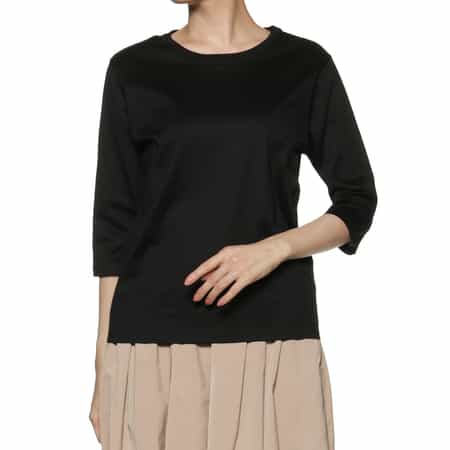 ウォッシャブル ジャージー素材クルーネックTシャツ