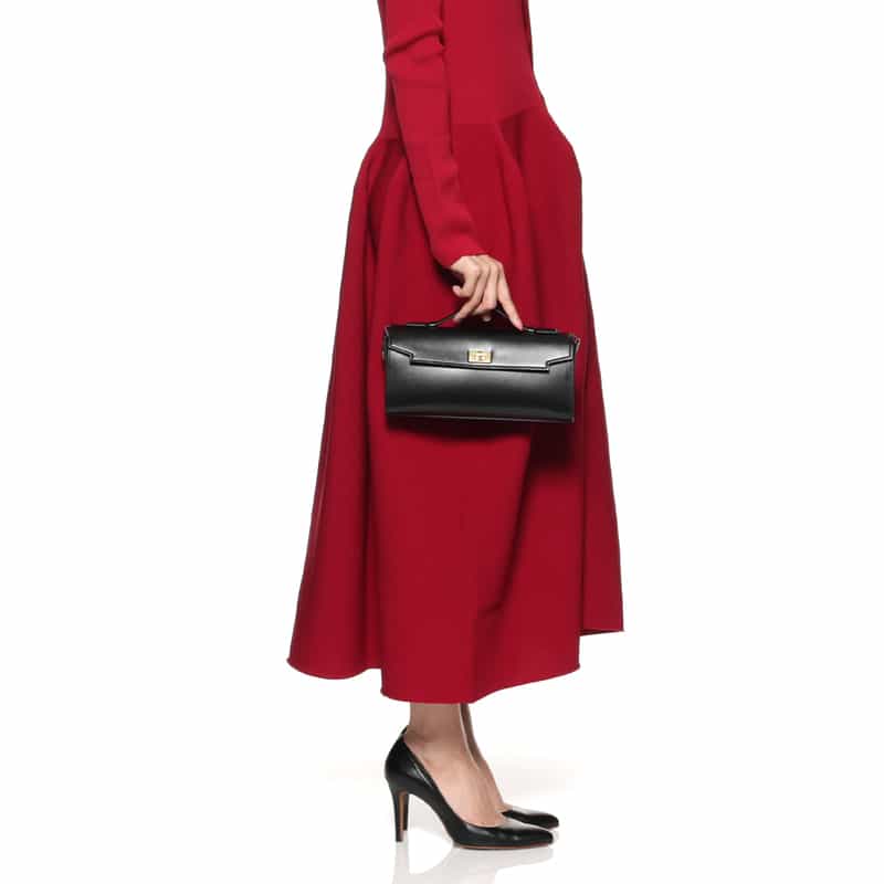 ANYA HINDMARCH ANYA HINDMARCH＜アニヤ ハインドマーチ＞ クラッチバッグ “MORTIMER“ BLACK